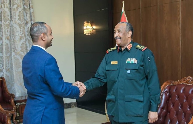 البرهان ووزير الدفاع الصومالي