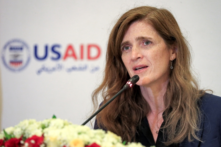 مديرة الوكالة الأمريكية للتنمية الدولية سمانثا بور