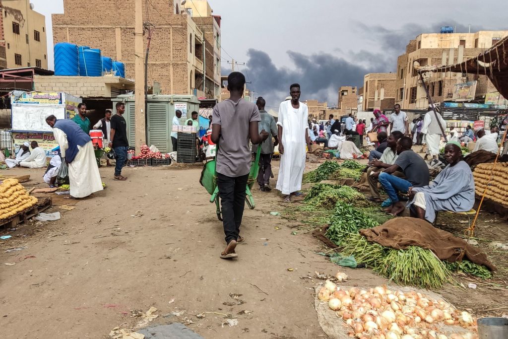 سوق في الخرطوم أثناء الحرب