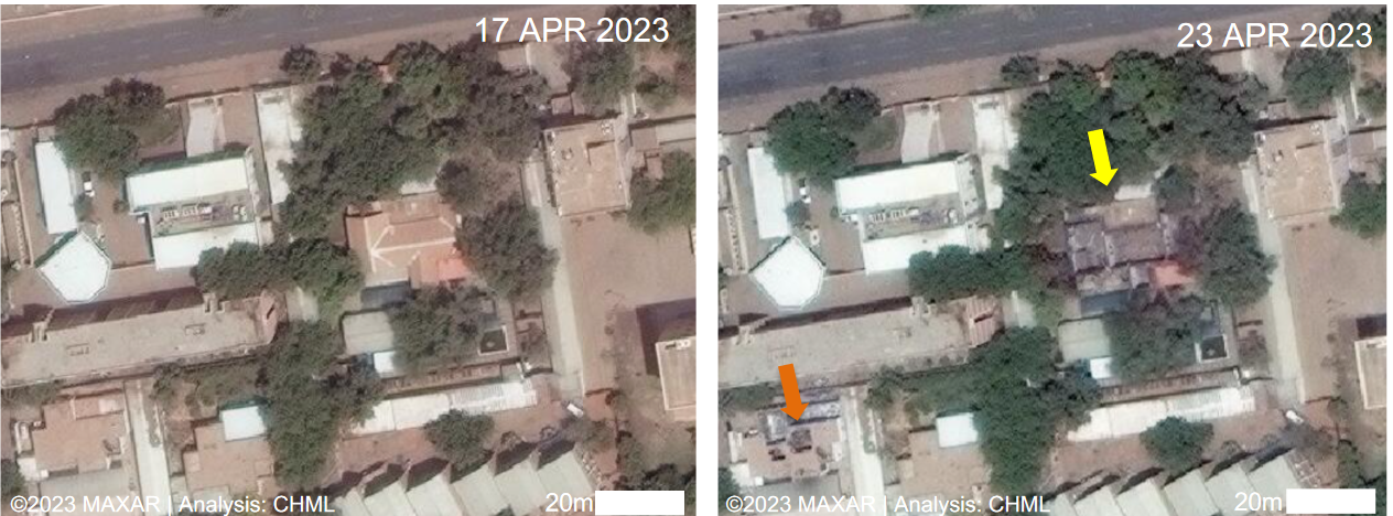 أظهرت صور أقمار صناعية تعرض متحف السودان للتاريخ الطبيعي لأضرار كبيرة عقب الحرب