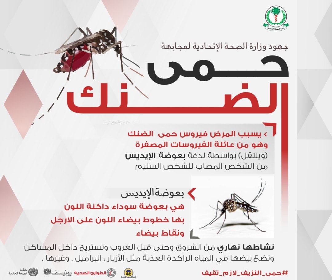 ملصق دعائي من وزارة الصحة الاتحادية لمكافحة حمى الضنك في ولايات السودان