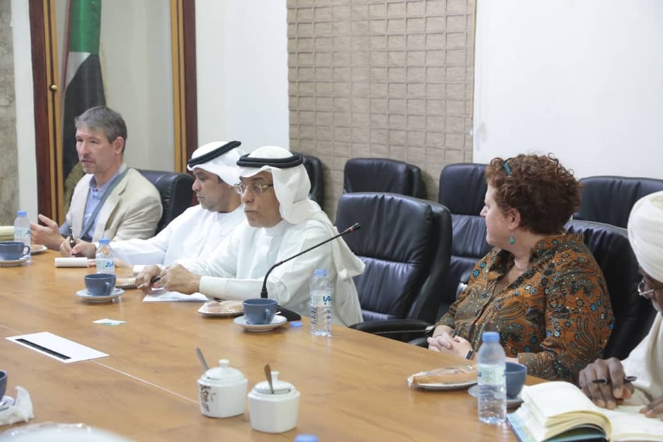 سفراء الرباعية الدولية بدار الأمة في أم درمان
