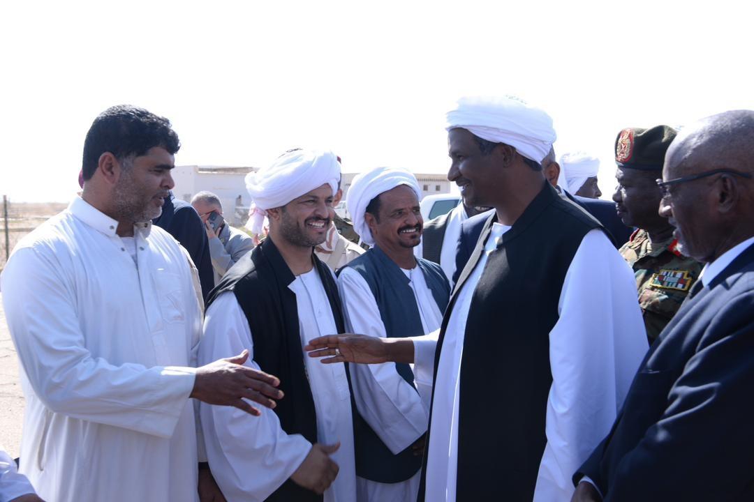 استقبال محمد حمدان دقلو في ولاية كسلا