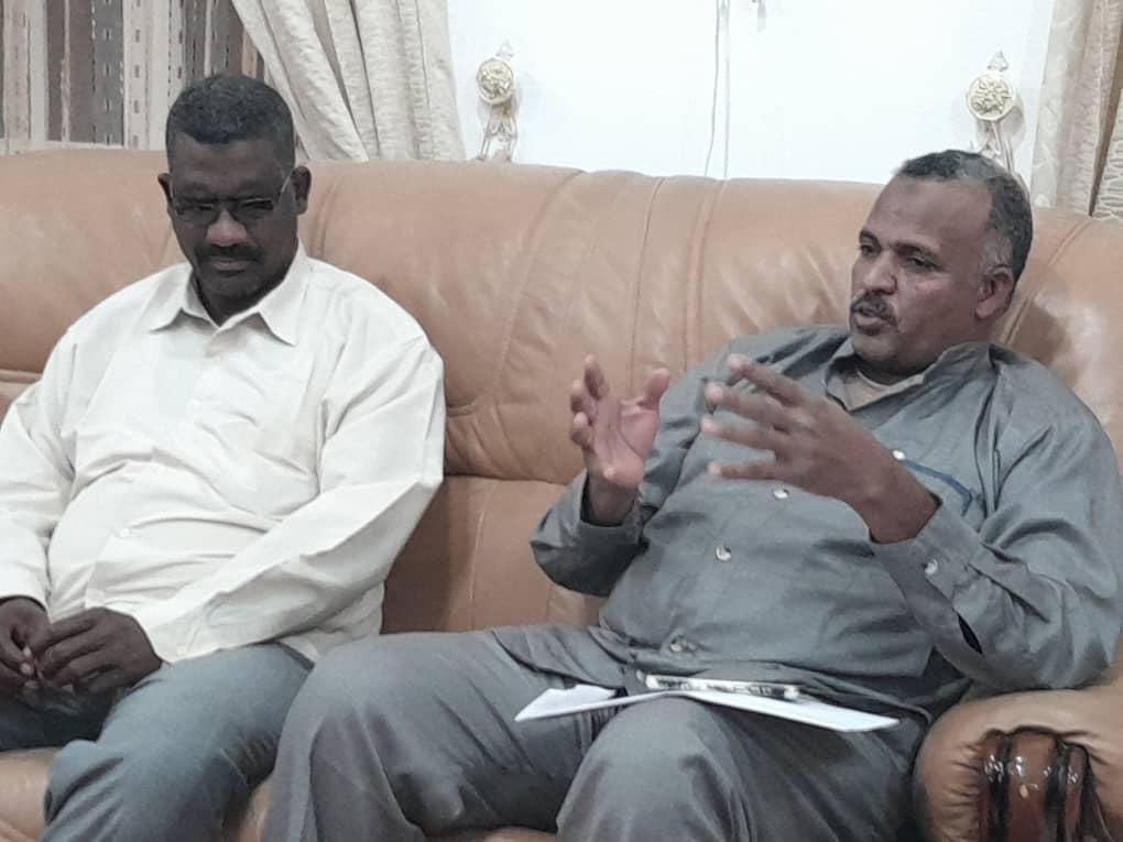 جانب من اجتماع اتحاد المكفوفين بولاية نهر النيل بمدير جامعة وادي النيل في عطبرة (سونا)