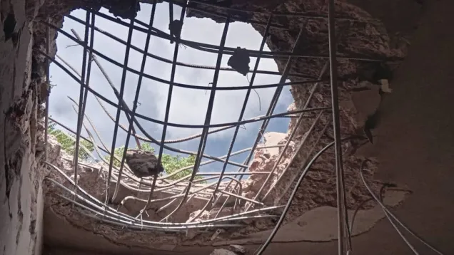 آثار القصف على المستشفى السعودي بالفاشر.jpg
