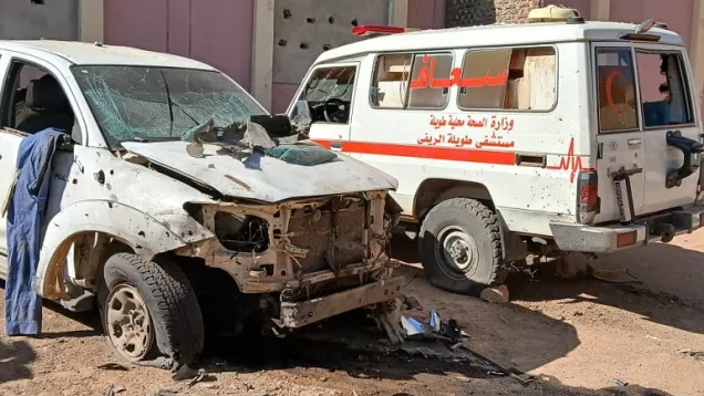 آثار القصف في المستشفى السعودي.jpg